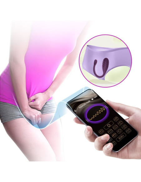 PRETTY LOVE - LEVIATHAN VIBRADOR CONTROLADO POR APP MORADO