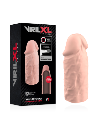 VIRILXL - EXTENSION DE PENE LIQUID SILICONE V3 NATURAL