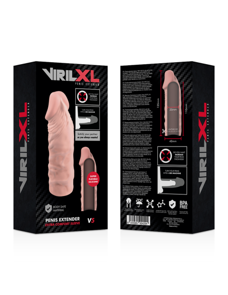 VIRILXL - EXTENSION DE PENE LIQUID SILICONE V5 NATURAL
