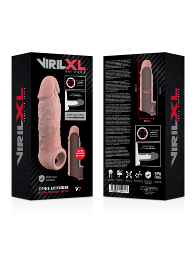 VIRILXL - EXTENSION DE PENE LIQUID SILICONE V7 NATURAL