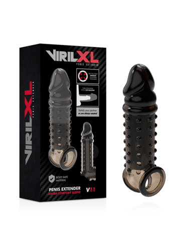 VIRILXL - EXTENSION Y FUNDA DE PENE V11 NEGRO
