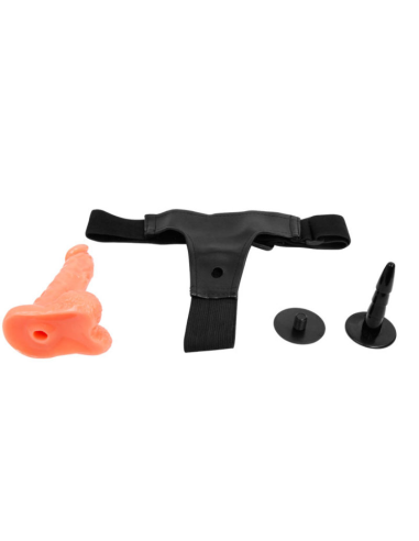BAILE - ARNÉS CON PENE REALÍSTICO Y BRAGUITA AJUSTABLE ULTRA PASSIONATE 15.5 CM
