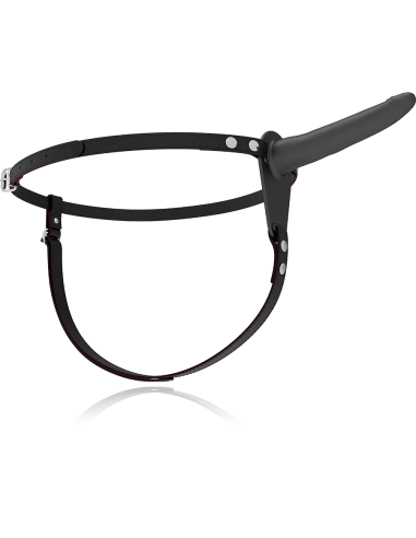 FETISH SUBMISSIVE HARNESS - SILICONA NEGRO 15 CM