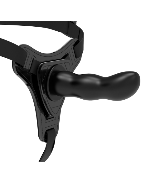 FETISH SUBMISSIVE HARNESS - SILICONA NEGRO G-SPOT 16 CM