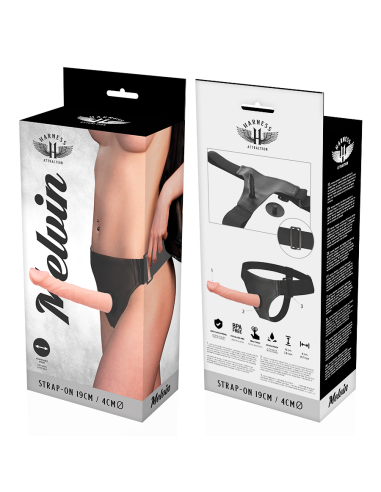 HARNESS ATTRACTION - ARNÉS MELVIN FLESH 19 CM -O- 4 CM