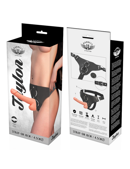 HARNESS ATTRACTION - ARNÉS TAYLOR DELUXE 18 CM -O- 4.5 CM