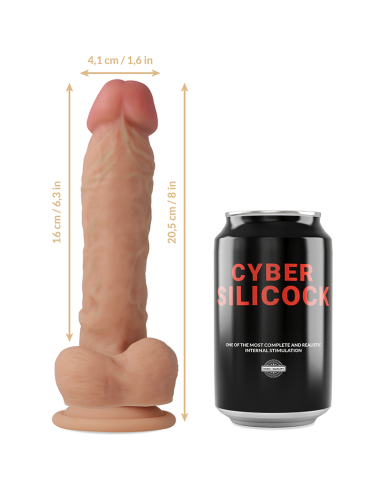 CYBER SILICOCK - ARNÉS SILICONA LÍQUIDA MAGNUS 20.5 CM -O- 4.1 CM