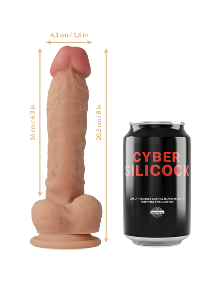 CYBER SILICOCK - ARNÉS SILICONA LÍQUIDA MAGNUS 20.5 CM -O- 4.1 CM