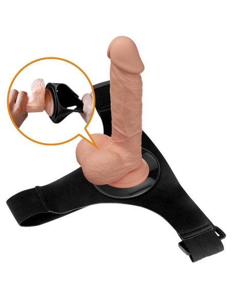 PRETTY LOVE - HARNESS BRIEFS ARNÉS UNIVERSAL CON DILDO JERRY 21.8 CM NATURAL