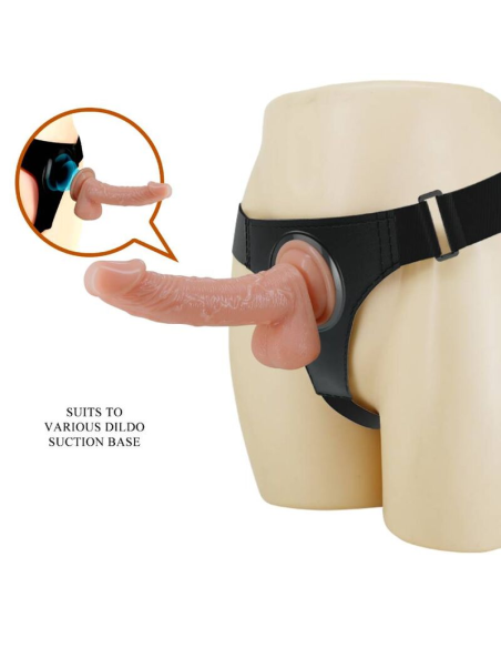 PRETTY LOVE - HARNESS BRIEFS ARNÉS UNIVERSAL CON DILDO KEVIN 19 CM NATURAL
