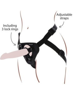 GET REAL - STRAP-ON HARNÉS NEGRO