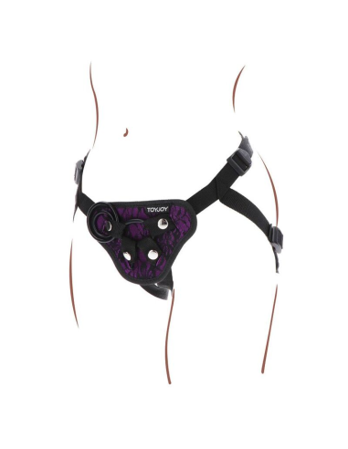 GET REAL - STRAP-ON LACE HARNÉS MORADO