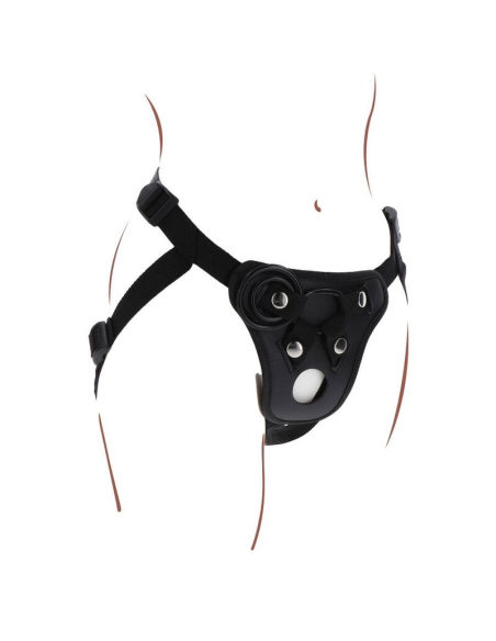 GET REAL - STRAP-ON PLEASURE HARNÉS NEGRO
