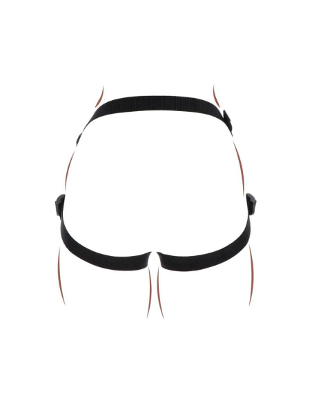 GET REAL - STRAP-ON PLEASURE HARNÉS NEGRO
