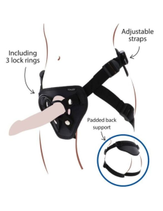 GET REAL - STRAP-ON DELUXE HARNÉS NEGRO