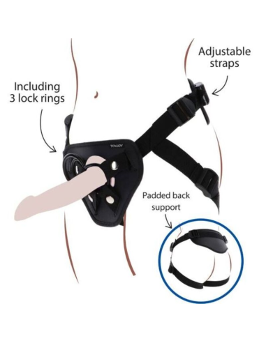 GET REAL - STRAP-ON DELUXE HARNÉS NEGRO