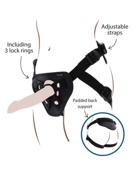 GET REAL - STRAP-ON DELUXE HARNÉS NEGRO