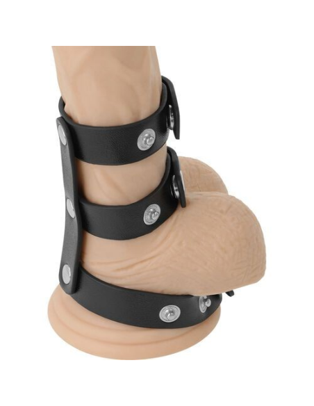 Darkness Anillo Doble para Pene y Testículos Ajustable - Placer Infinito en Cada Encuentro