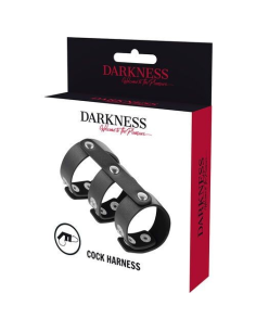 Darkness Anillo Doble para Pene y Testículos Ajustable - Placer Infinito en Cada Encuentro