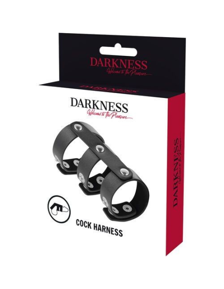 Darkness Anillo Doble para Pene y Testículos Ajustable - Placer Infinito en Cada Encuentro