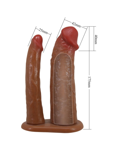 PRETTY LOVE - KEAVEN HARNESS BRIEFS UNIVERSAL and COMFORTABLE DOBLE DILDO