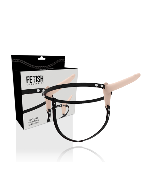FETISH SUBMISSIVE HARNESS - VIBRADOR SILICONA FLESH 15 CM