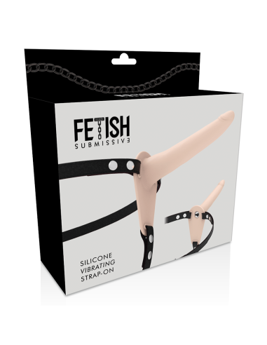 FETISH SUBMISSIVE HARNESS - VIBRADOR SILICONA FLESH 15 CM