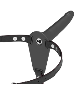FETISH SUBMISSIVE HARNESS - VIBRADOR SILICONA NEGRO 15 CM