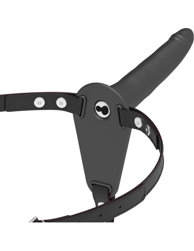 FETISH SUBMISSIVE HARNESS - VIBRADOR SILICONA NEGRO 15 CM