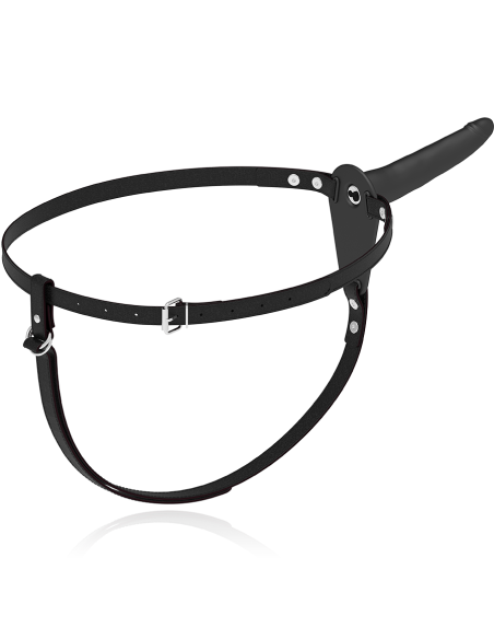 FETISH SUBMISSIVE HARNESS - VIBRADOR SILICONA NEGRO 15 CM