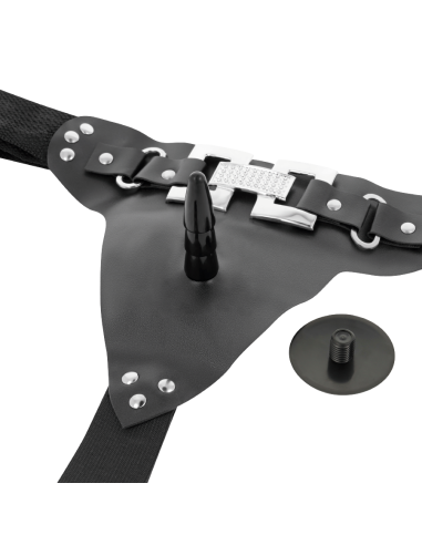 HARNESS ATTRACTION - ARNÉS EMMETT REALÍSTICO VIBRADOR 16.5 CM -O- 3.7 CM