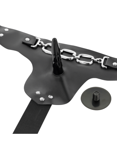 HARNESS ATTRACTION - ARNÉS GEORGE REALÍSTICO VIBRADOR 19 CM -O- 4 CM