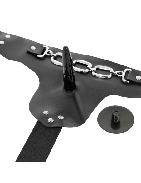 HARNESS ATTRACTION - ARNÉS GEORGE REALÍSTICO VIBRADOR 19 CM -O- 4 CM