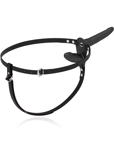 FETISH SUBMISSIVE HARNESS - DOBLE PENETRACIÓN VIBRADOR NEGRO