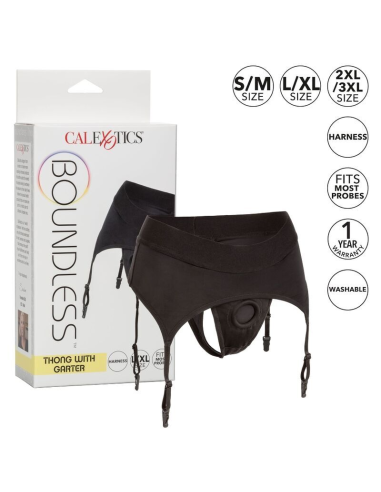 CALEXOTICS - BOUNDLESS ARNÉS TANGA CON LIGUERO L-XL