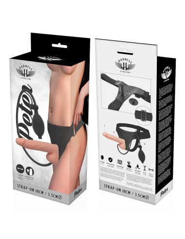 HARNESS ATTRACTION - ARNÉS PETER CON PENE HINCHABLE 18 CM -O- 3.5 CM