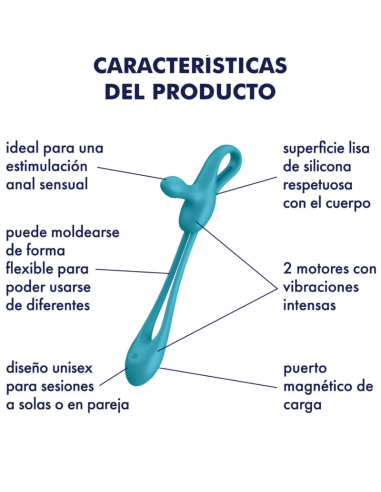 SATISFYER - PLUG and PLAY 1 MULTIVIBRADOR FLEXIBLE