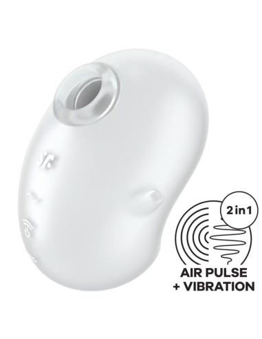 SATISFYER - CUTIE GHOST VIBRADOR LAY-ON BLANCO