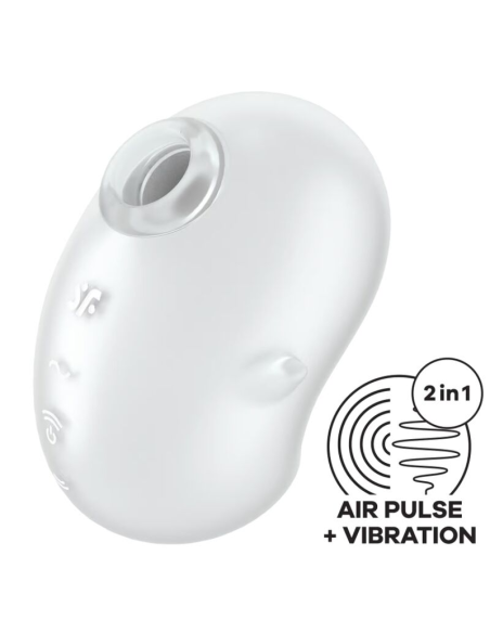 SATISFYER - CUTIE GHOST VIBRADOR LAY-ON BLANCO