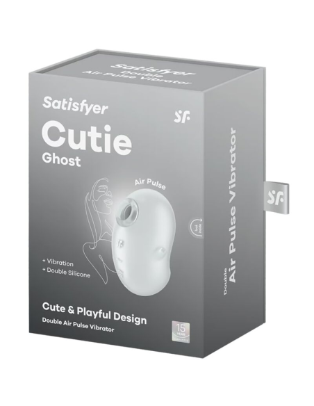 SATISFYER - CUTIE GHOST VIBRADOR LAY-ON BLANCO