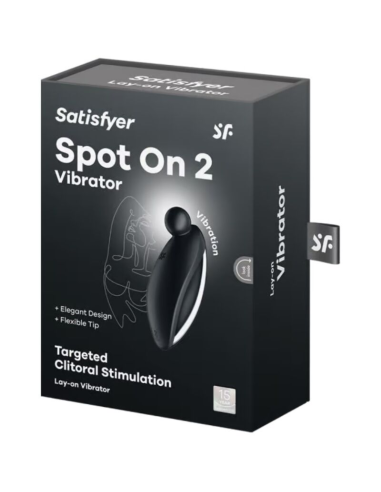 SATISFYER - SPOT ON 2 VIBRADOR LAY-ON NEGRO