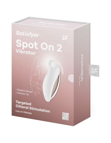 SATISFYER - SPOT ON 2 VIBRADOR LAY-ON BLANCO