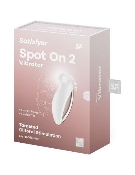 SATISFYER - SPOT ON 2 VIBRADOR LAY-ON BLANCO