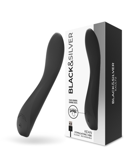 BLACKandSILVER - KEAN VIBRADOR TOUCH CONTROL