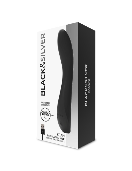 BLACKandSILVER - KEAN VIBRADOR TOUCH CONTROL