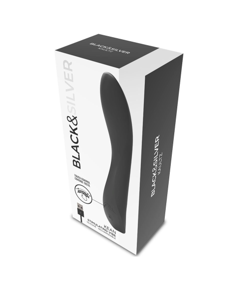 BLACKandSILVER - KEAN VIBRADOR TOUCH CONTROL