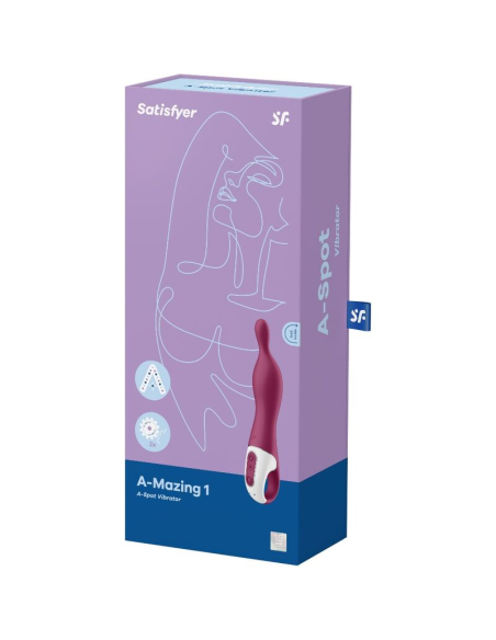 SATISFYER - AMAZING 1 VIBRADOR PUNTO A BERRY