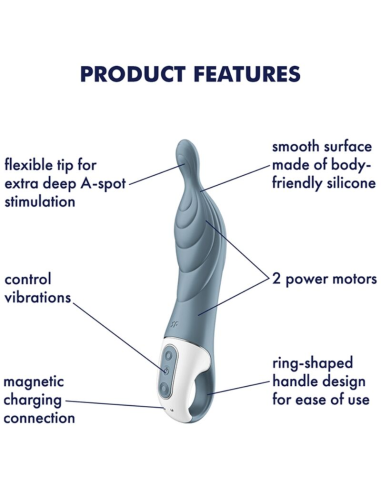 SATISFYER - AMAZING 2 VIBRADOR PUNTO A GRIS