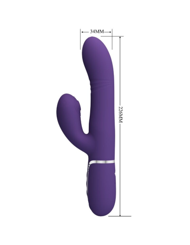 PRETTY LOVE - VIBRADOR PUNTO G MULTIFUNCIÓN MORADO