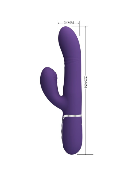 PRETTY LOVE - VIBRADOR PUNTO G MULTIFUNCIÓN MORADO